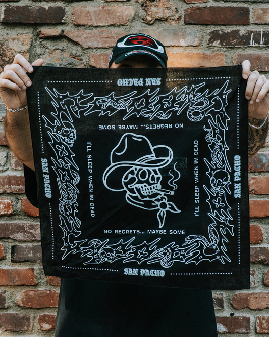 No Regrets Bandana - Black