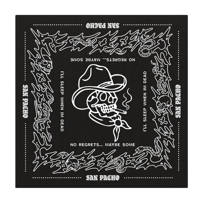 No Regrets Bandana - Black