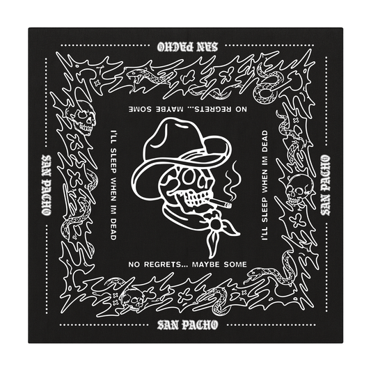 No Regrets Bandana - Black