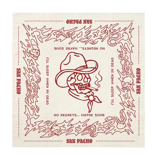 No Regrets Bandana - Cream